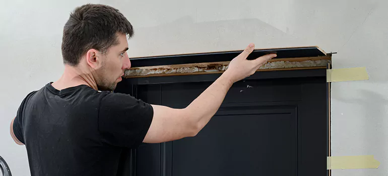 Wood Door Hole Repair in Crestview, FL